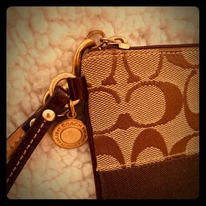 Coach Logo Wristlet